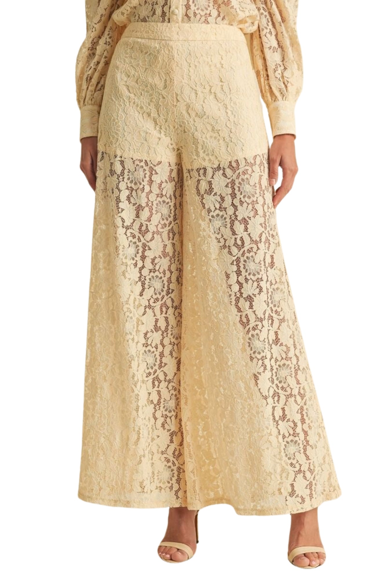 LACE WIDE PANTS