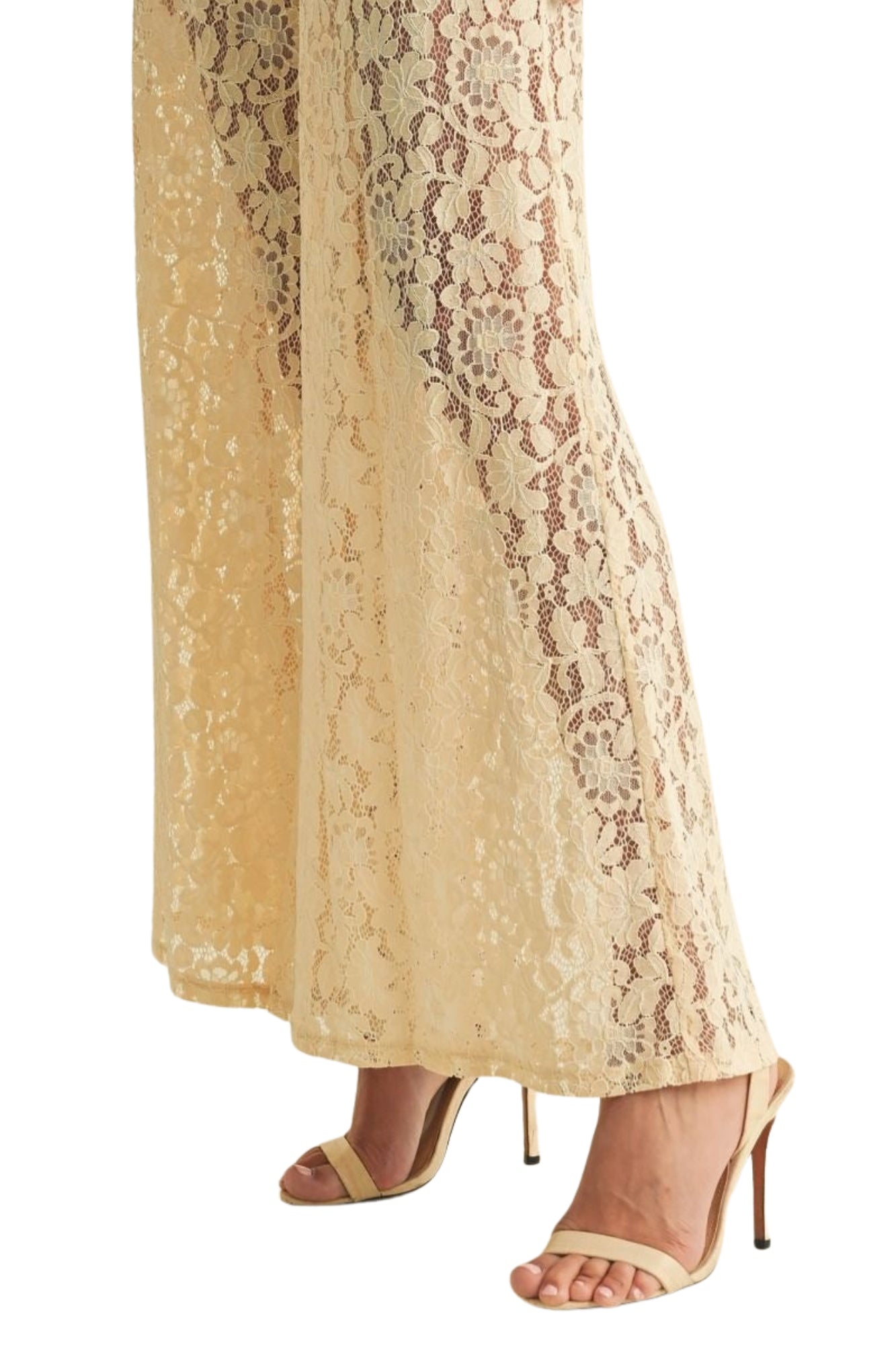 LACE WIDE PANTS
