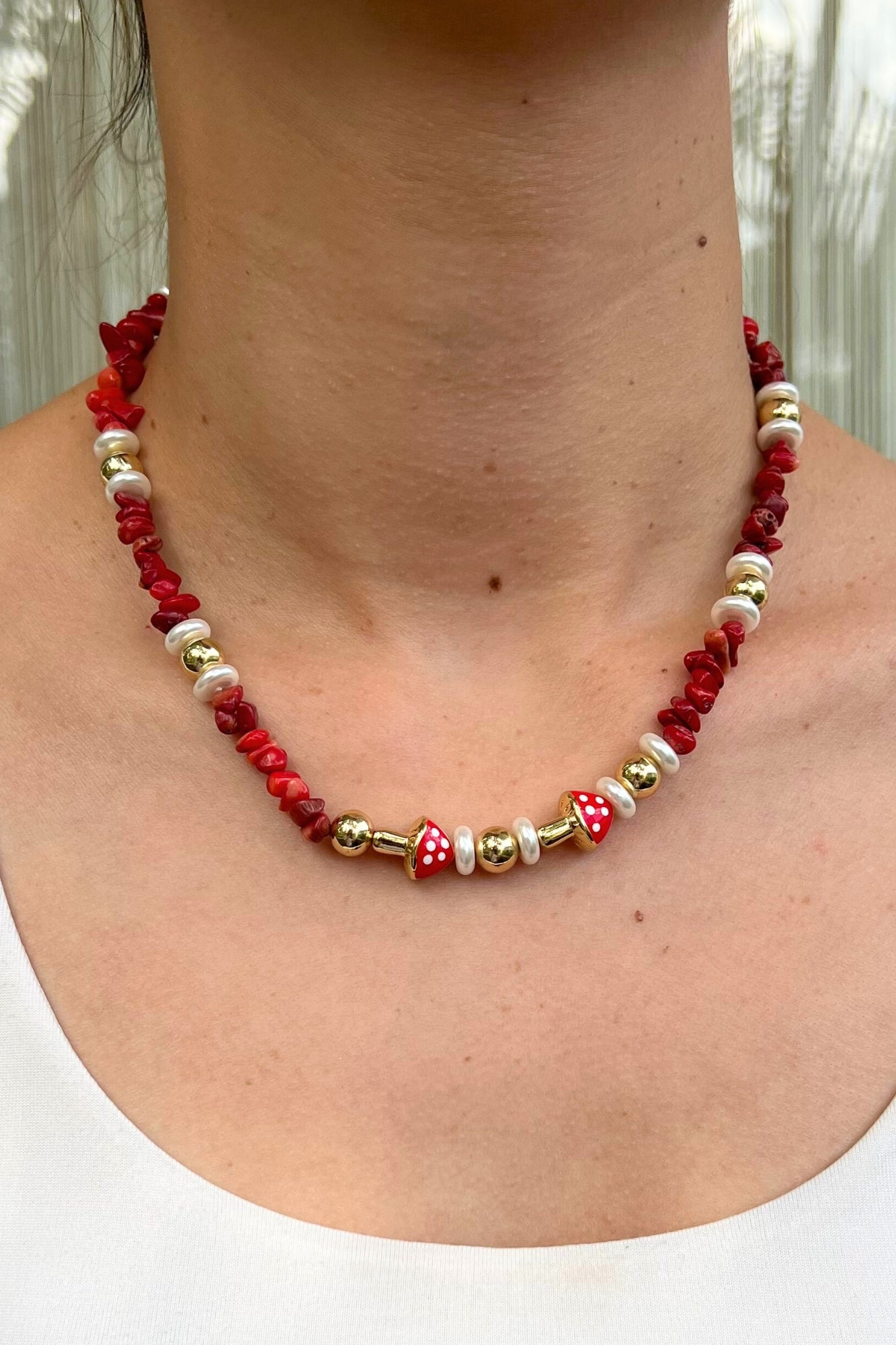 MUSHROOMS NECKLACE