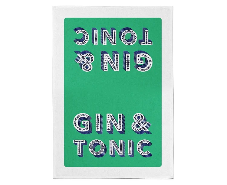 WORD DISH TOWEL - GIN & TONIC