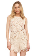 CROCHET TOP & SHORTS SET