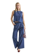 DENIM TOP & PANTS SET