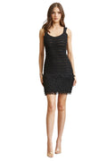 SHAGGY FRINGE CROCHET MINI DRESS