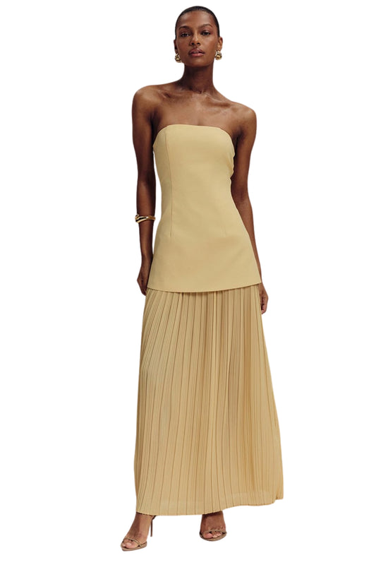 BANDEAU MAXI DRESS - YELLOW