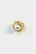 SPIRAL PEARL RING