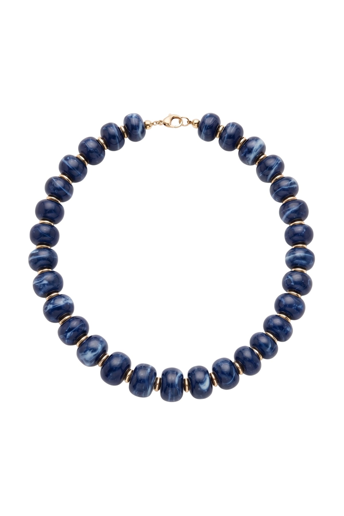 MARBLE STONE BEADED NECKLACE