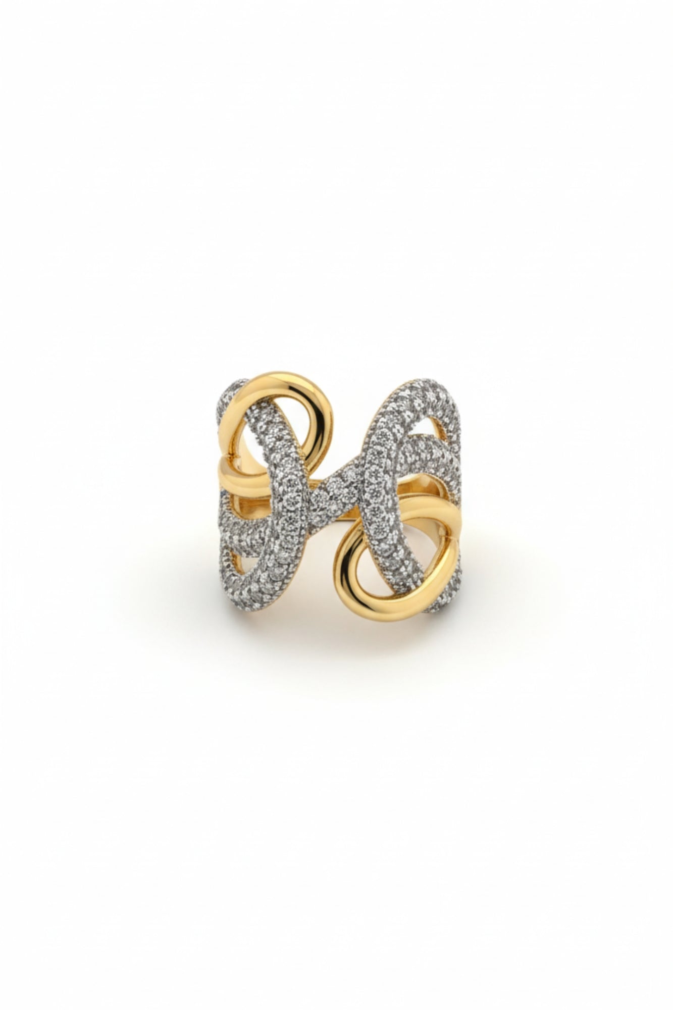 SHIMMERING STONE ADJUSTABLE RING