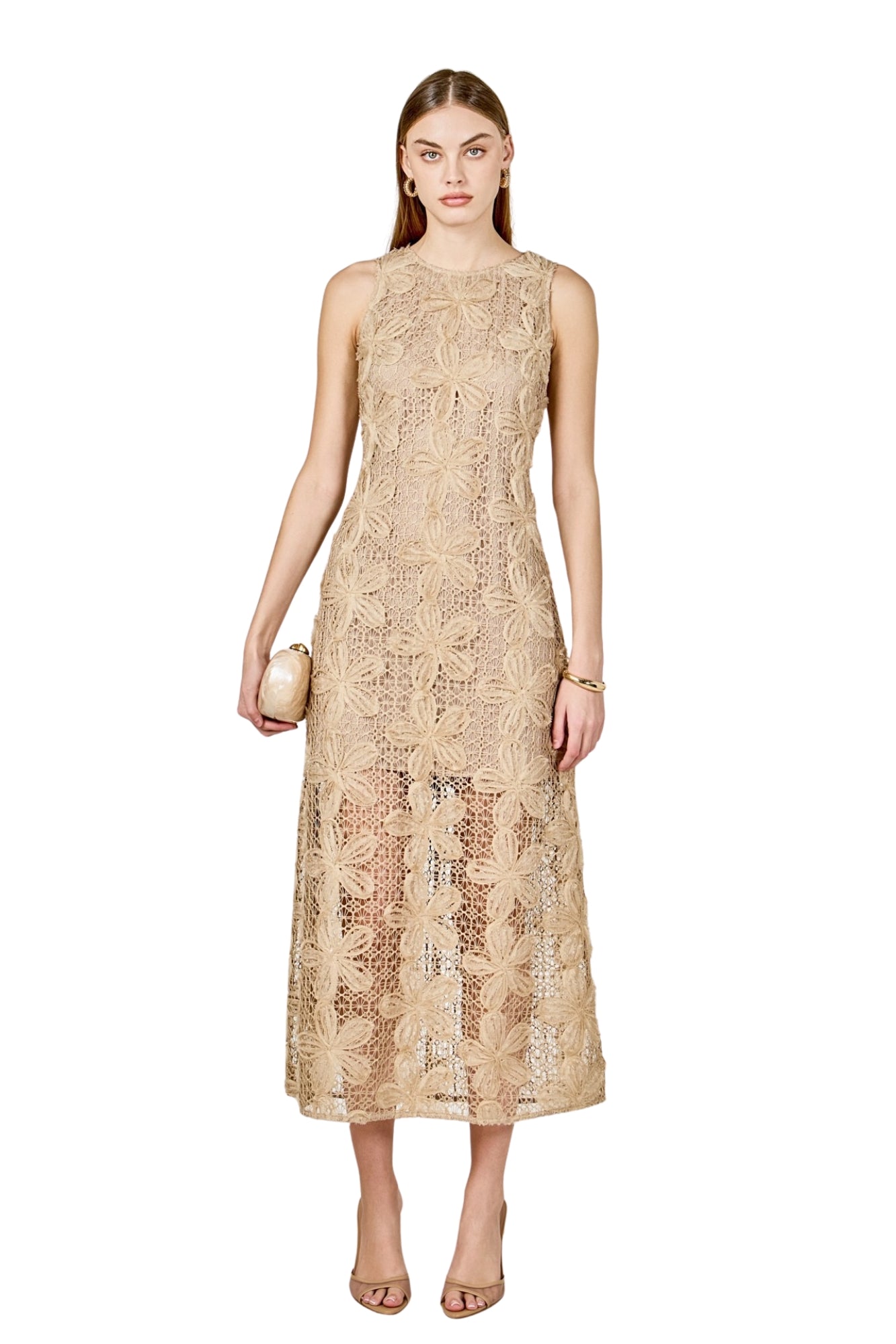 LACE CAMI MAXI DRESS