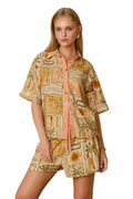 SANDSCRIPT SHIRT & SHORTS SET