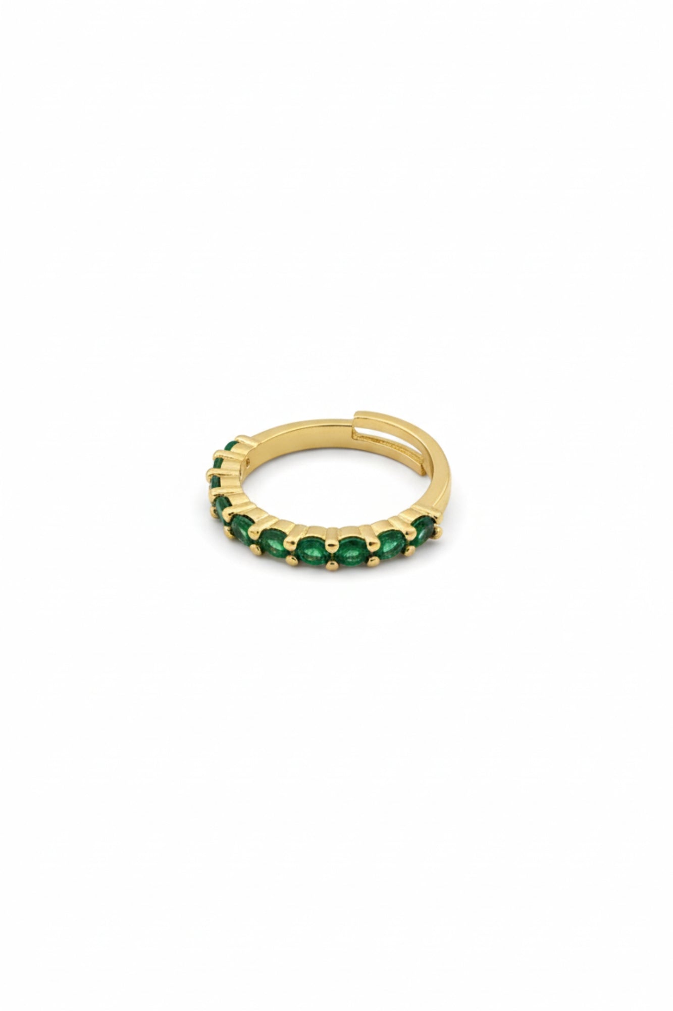 EMERALD ADJUSTABLE RING