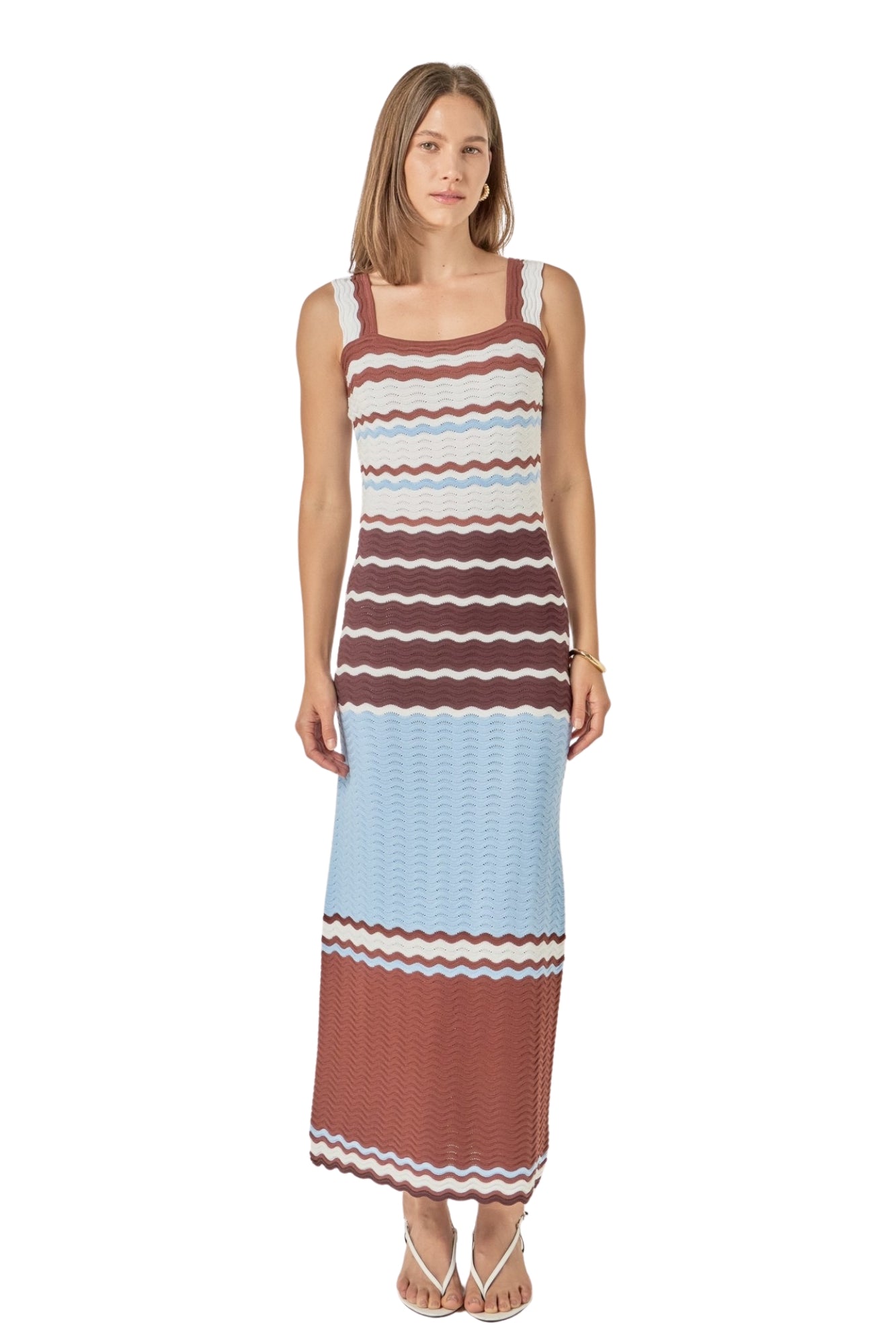 CROCHET MIDI DRESS