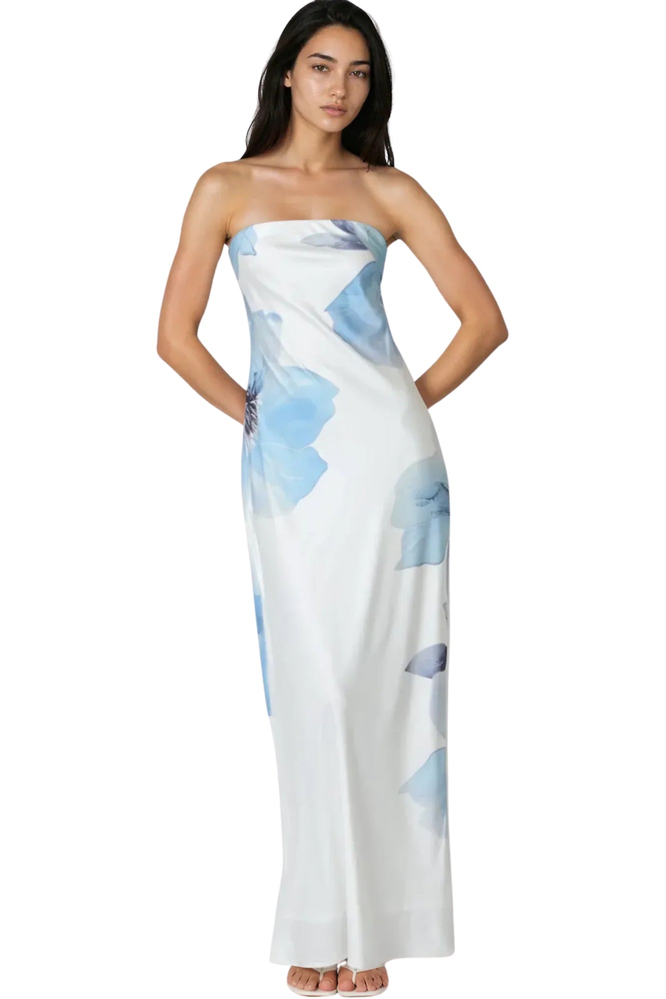 BACK CHEST TIE TUBE DRESS