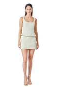 TWEED TANK TOP & MINI SKIRT SET
