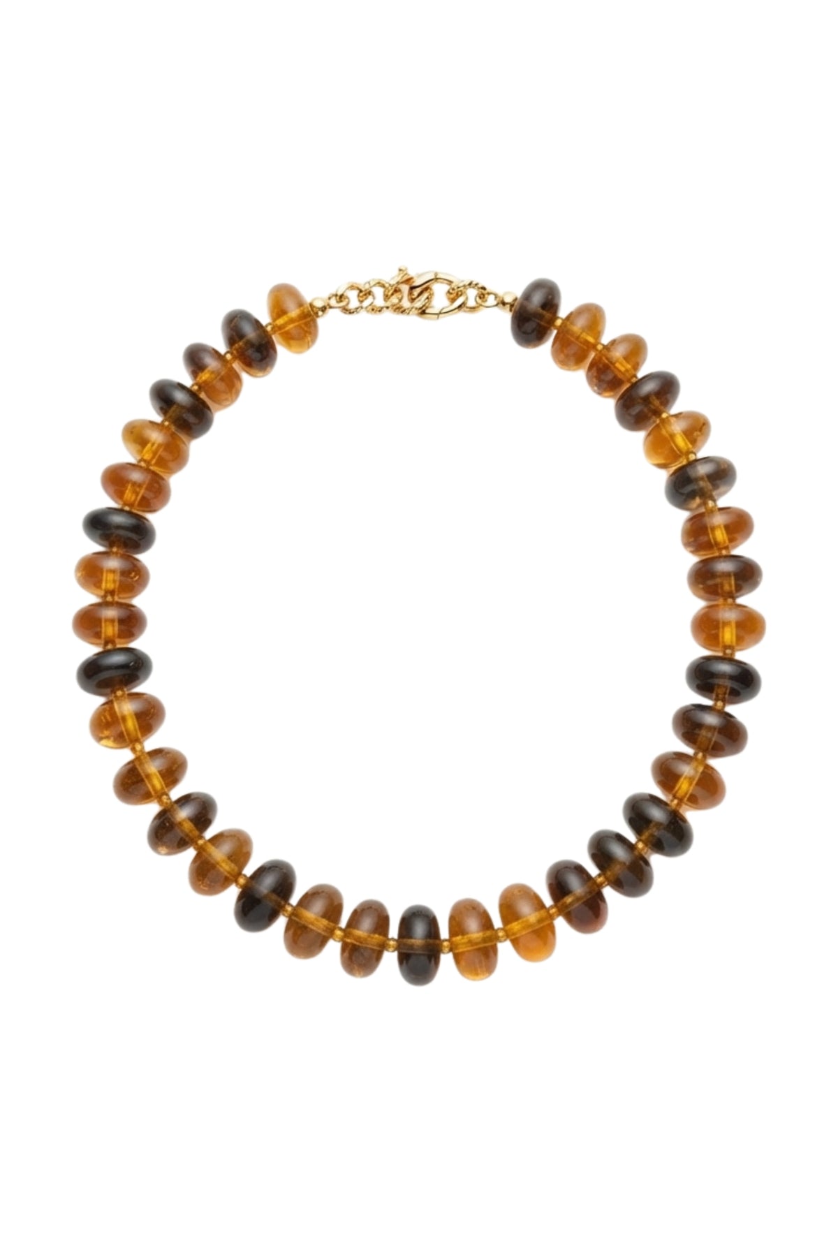 BROWN MARBLE NECKLACE