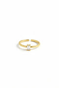 SINGLE ZIRCON ADJUSTABLE RING