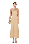 ROSETTE KNIT MIDI DRESS