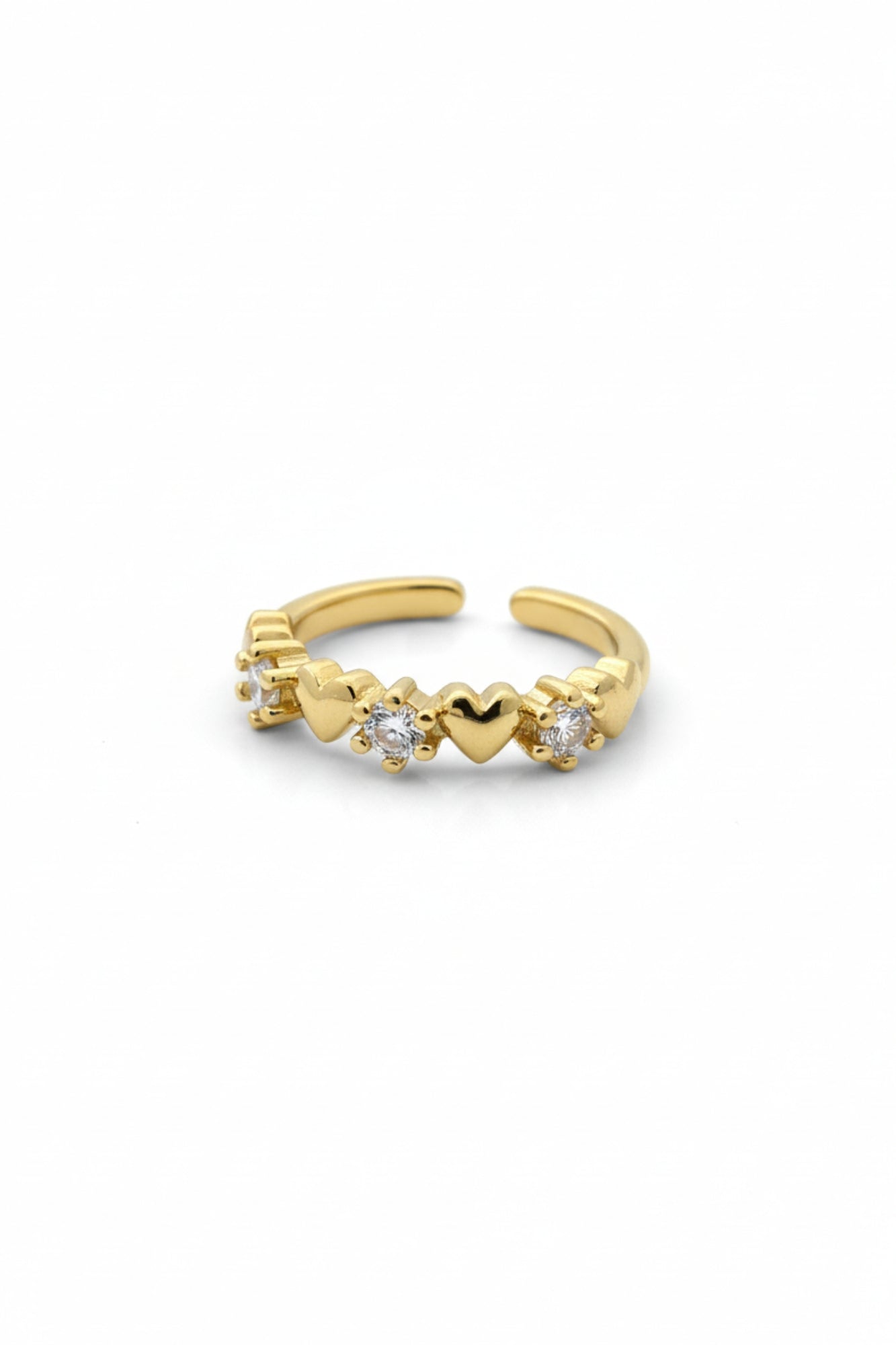 HEARTS ADJUSTABLE RING