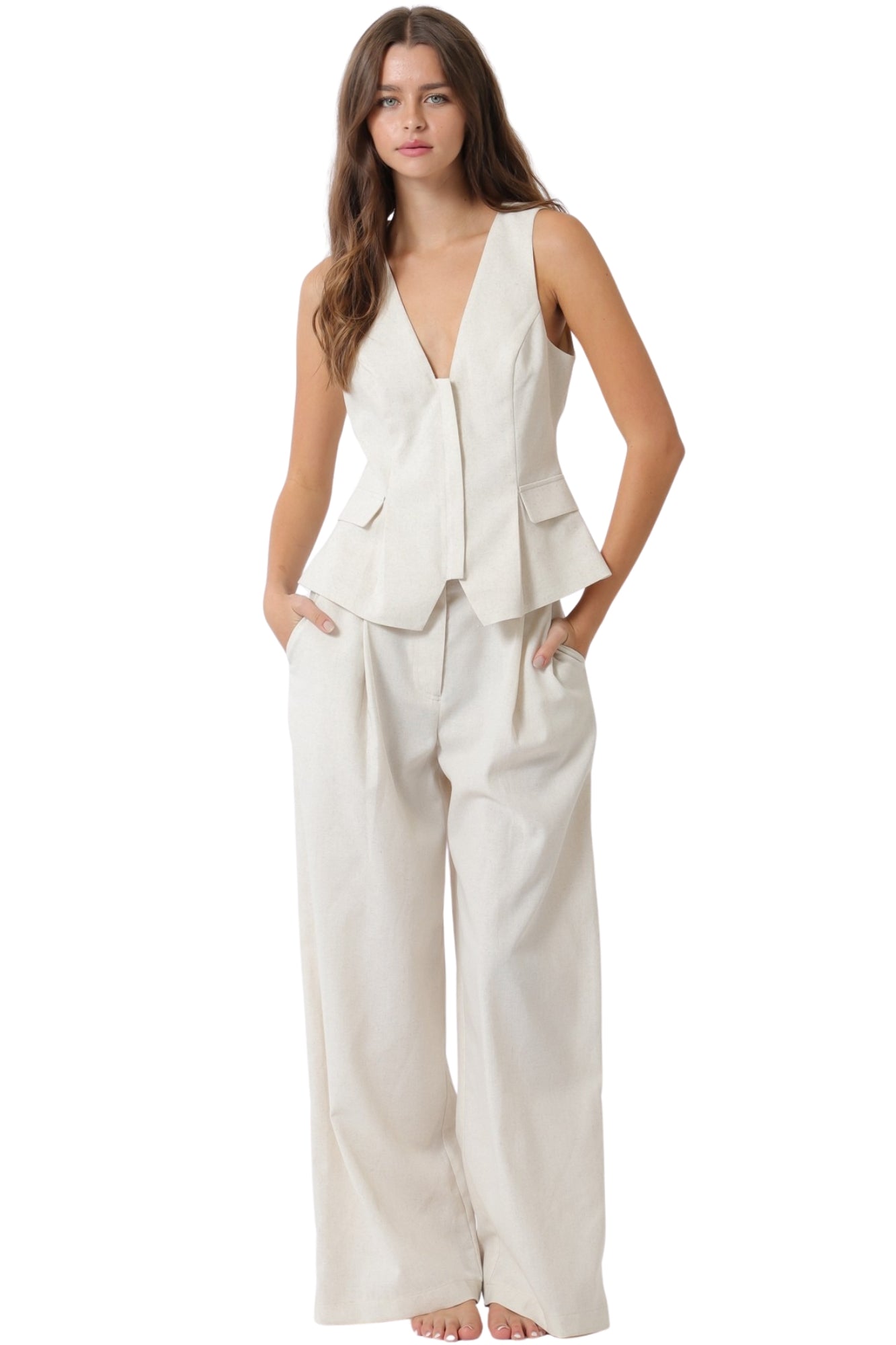 ZIP DETAIL TOP & PANTS SET