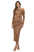 ASYMMETRICAL RUCHED METAL TRIMMED SET