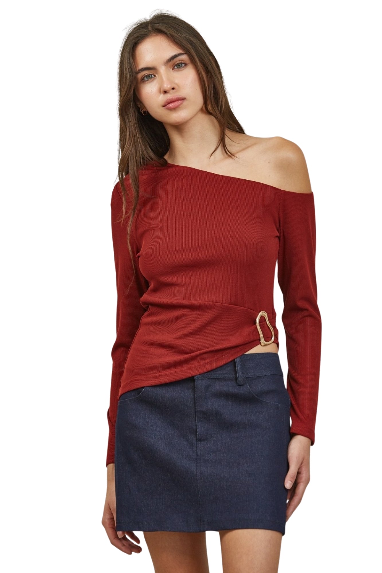 ONE SHOULDER ASYMMETRIC TOP