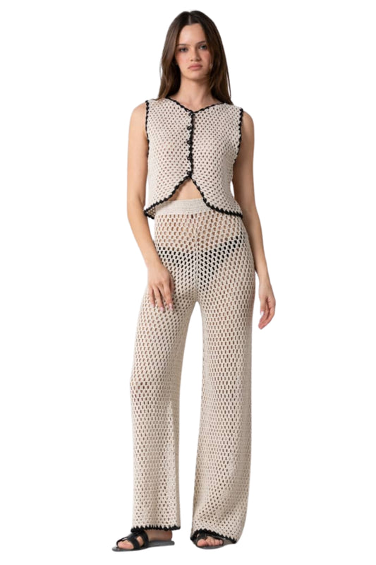 CROCHET VEST & PANTS SET