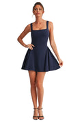 MIDNIGHT FLARE MINI DRESS