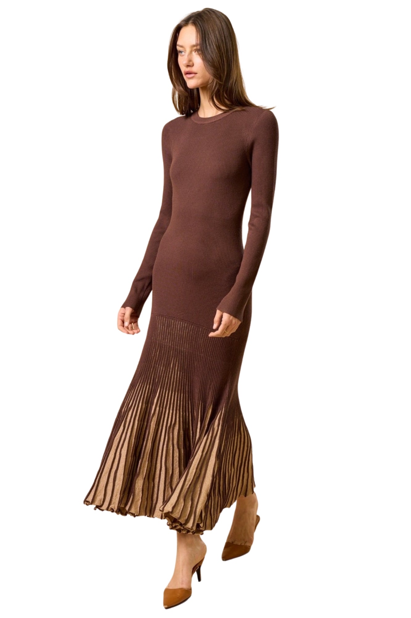 LONG SLEEVE MAXI DRESS