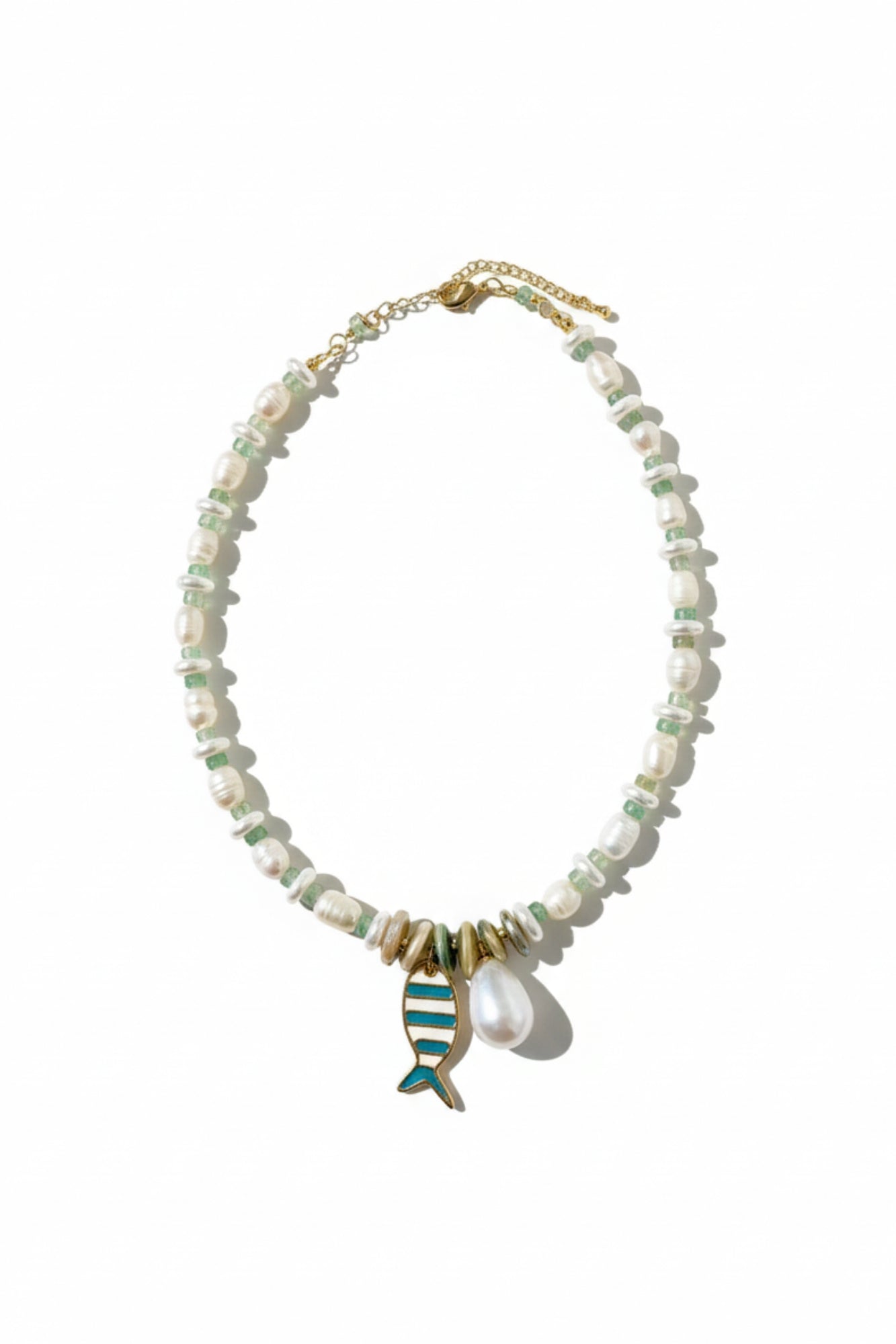 THE PEARL & FISH NECKLACE