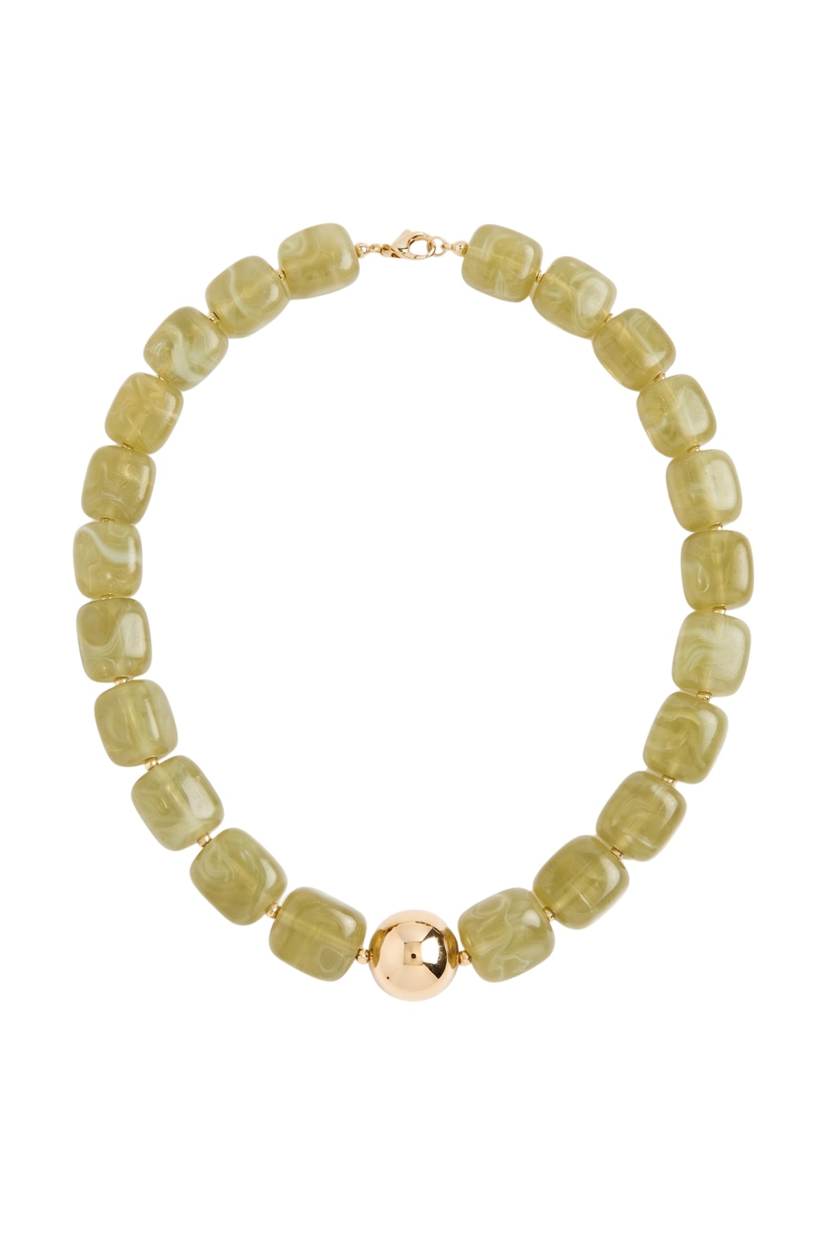 GREEN MARBLE NECKLACE