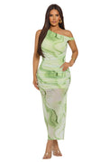 WHISPER CURVE MIDI DRESS