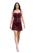 STITCH DETAIL MINI DRESS