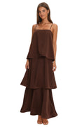 LAYERED FLOWY MAXI DRESS