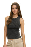 WASHED RIBBED TANK TOP
