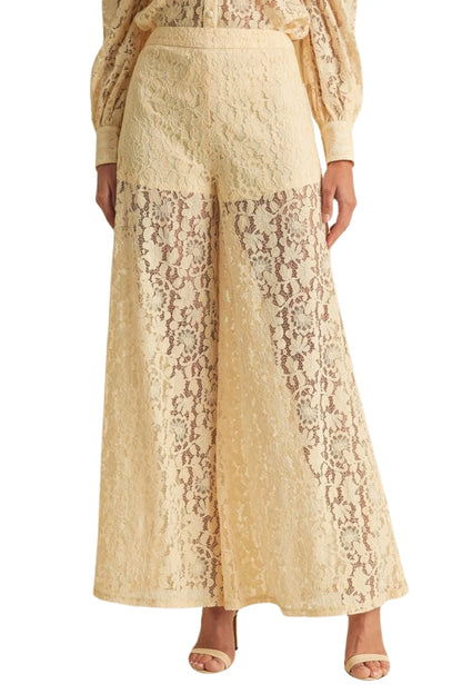 LACE WIDE PANTS