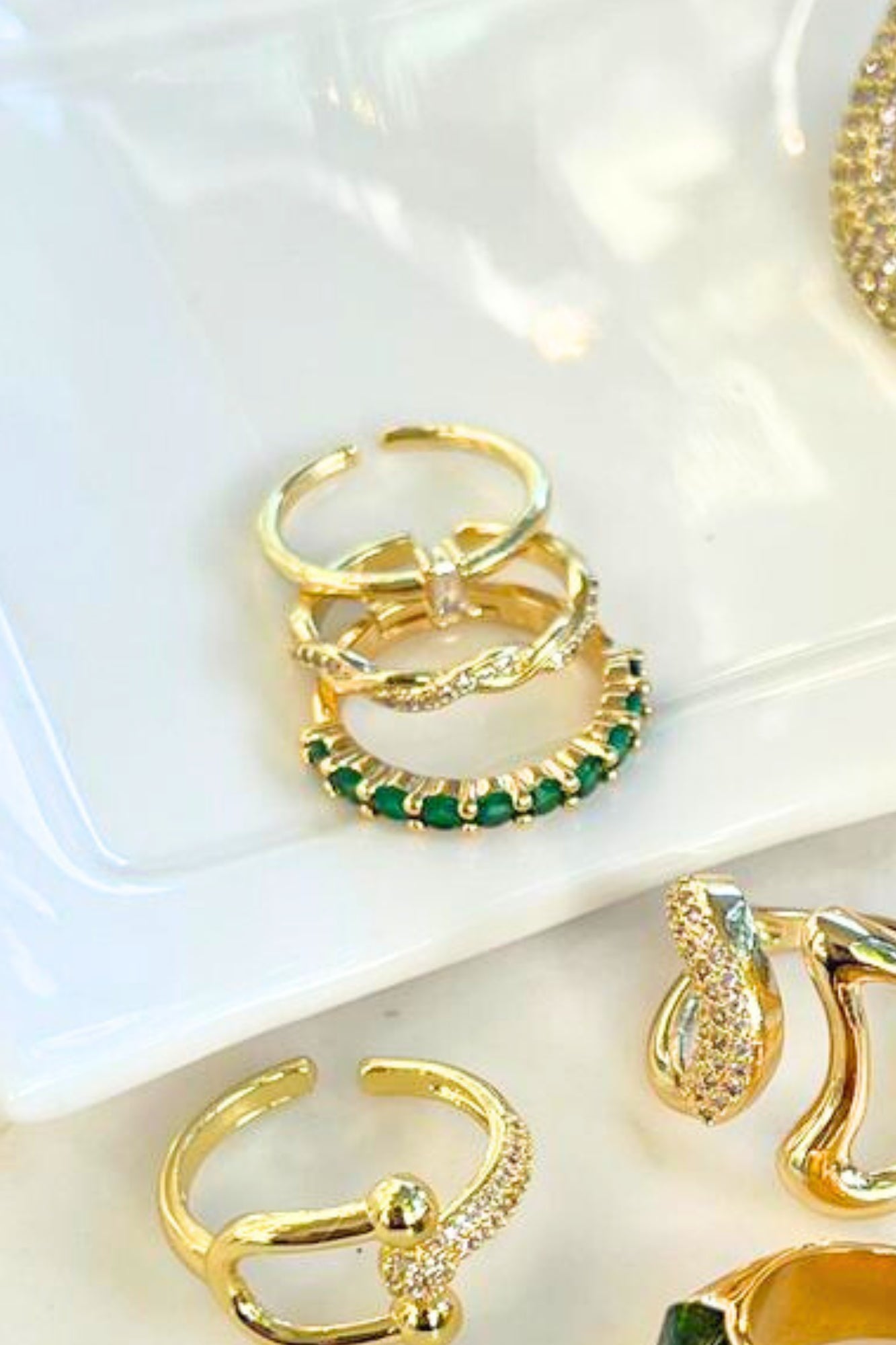 INFINITY TWIST ADJUSTABLE RING