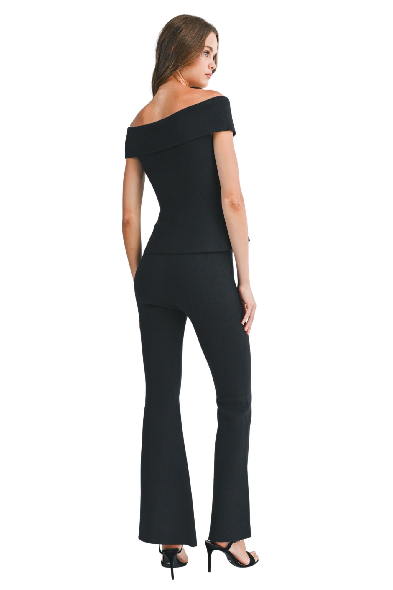 PEPLUM TOP & PANTS SET