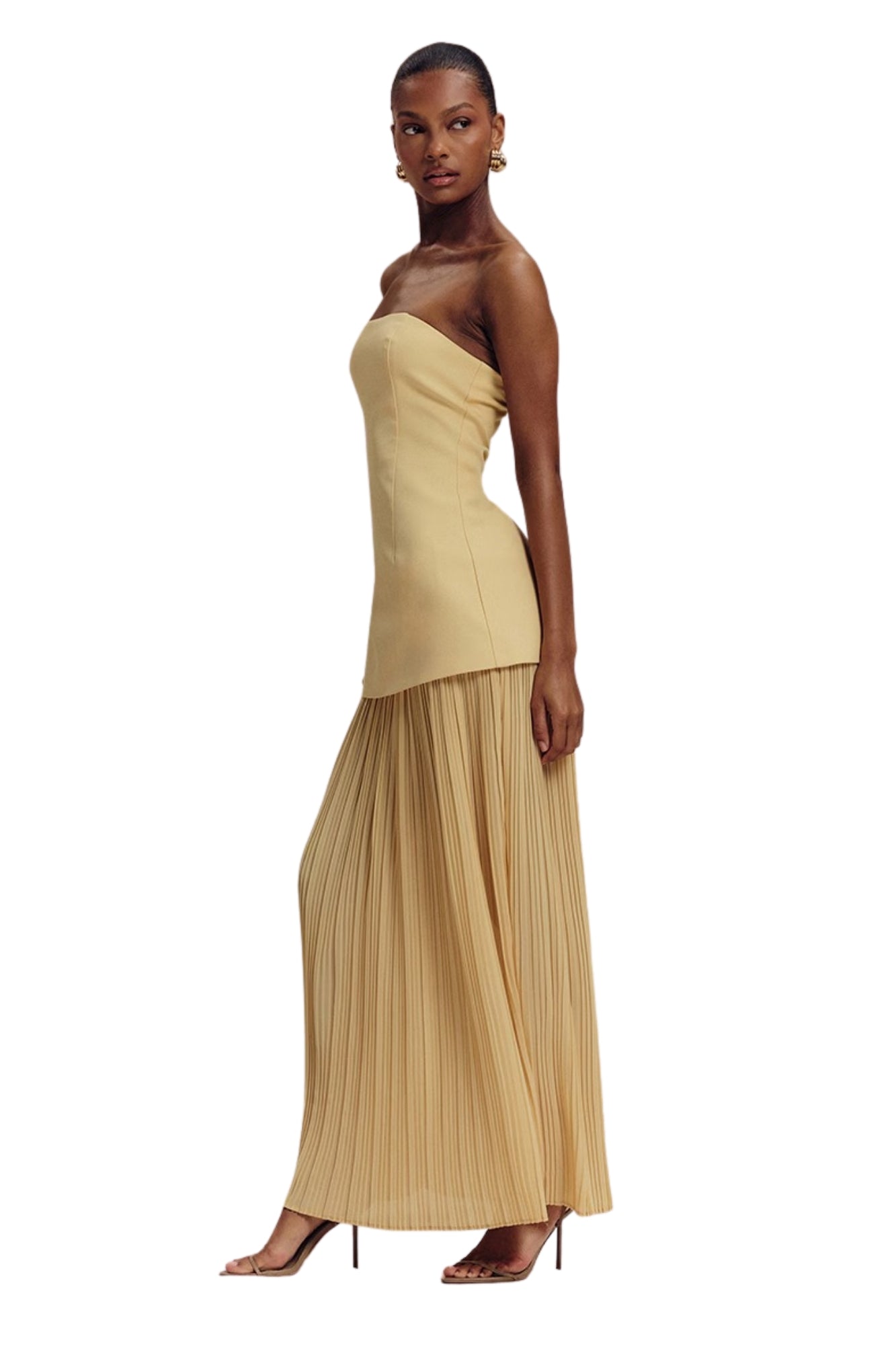 BANDEAU MAXI DRESS - YELLOW