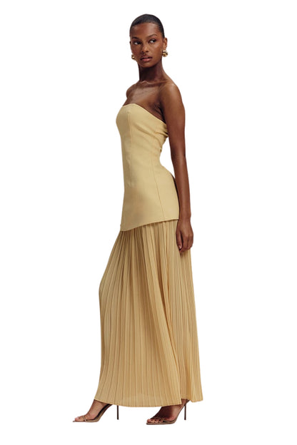 BANDEAU MAXI DRESS - YELLOW