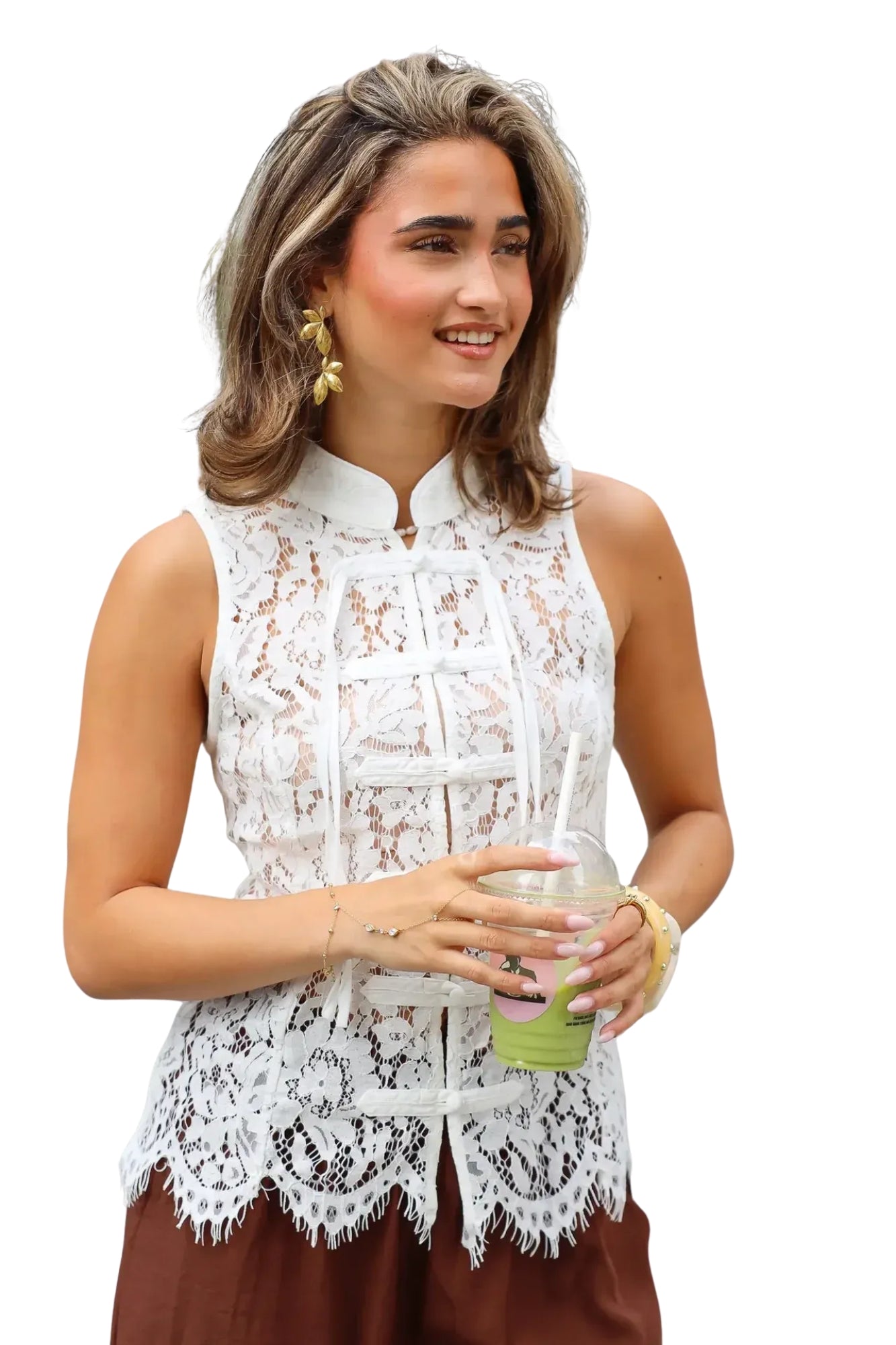 THE MANDARIN LACE BLOUSE