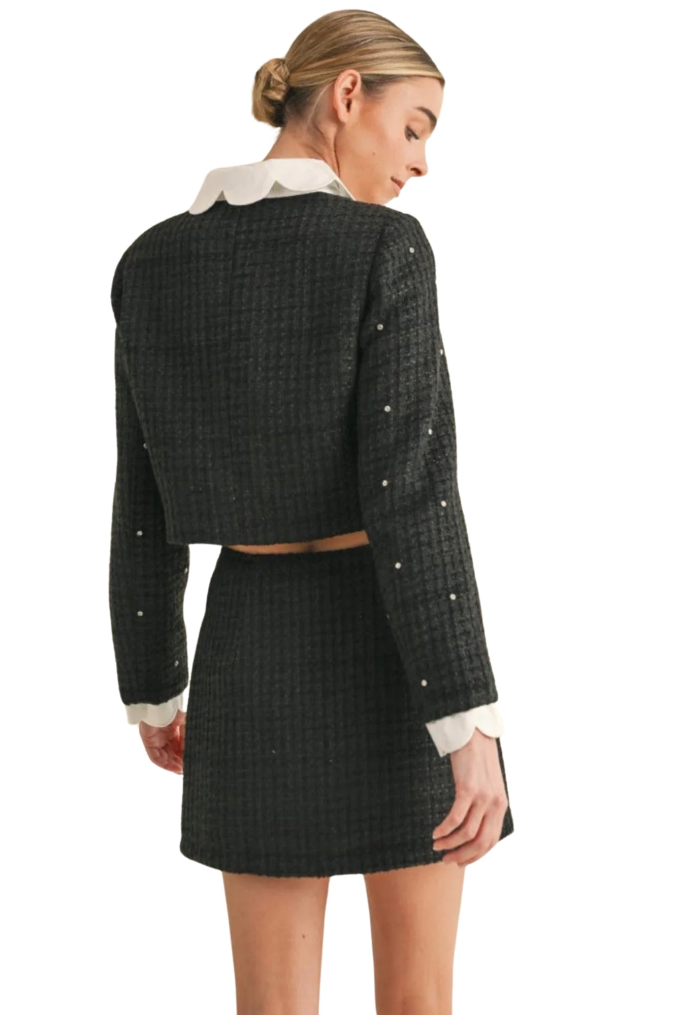 TWEED JACKET & SKIRT SET