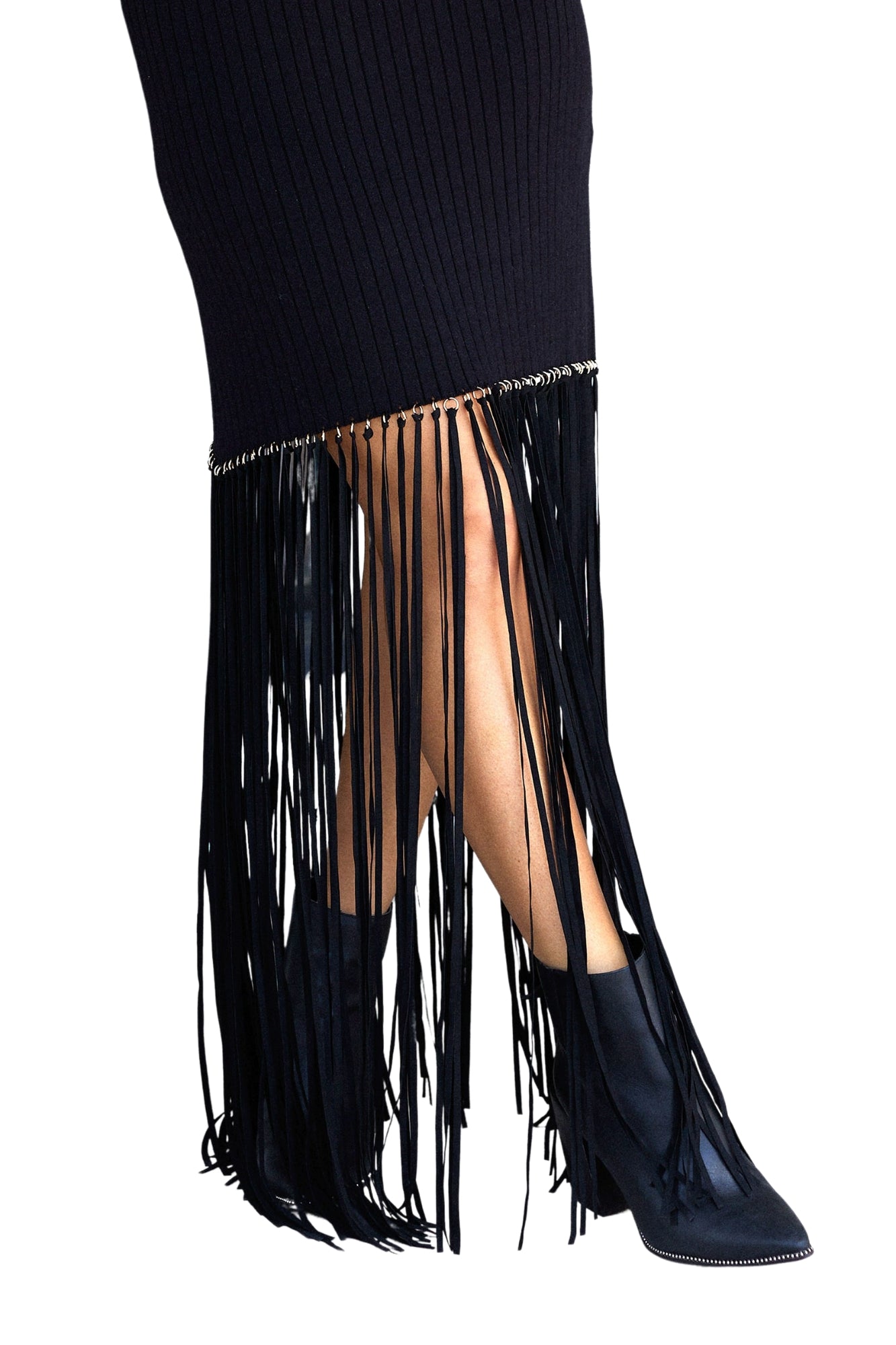 FRINGE MIDI DRESS