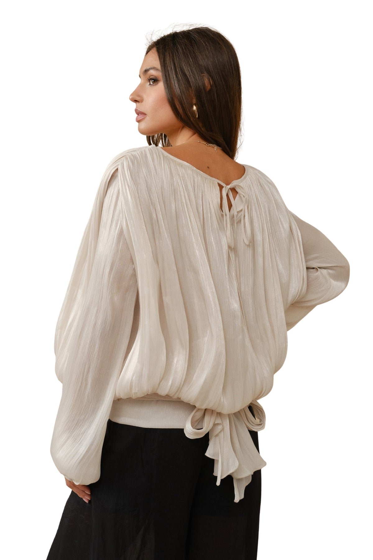 BUBBLE BLOUSE - IVORY