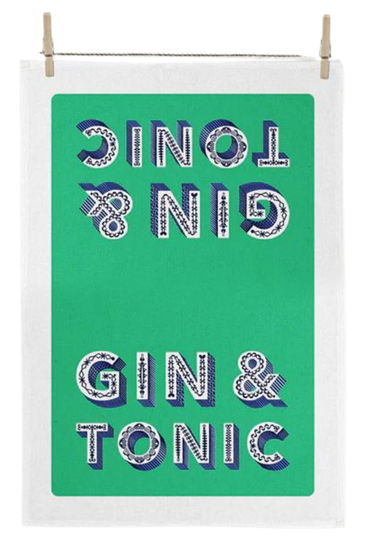 WORD DISH TOWEL - GIN & TONIC