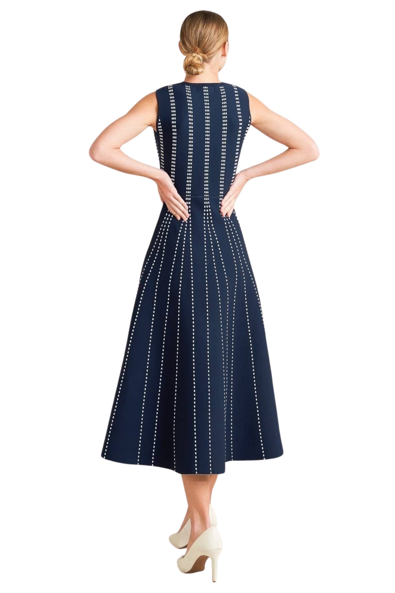 JAQUARD SWEATER KNIT MIDI DRESS