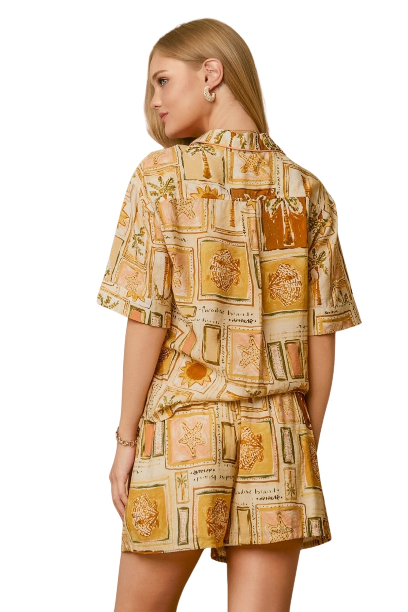 SANDSCRIPT SHIRT & SHORTS SET