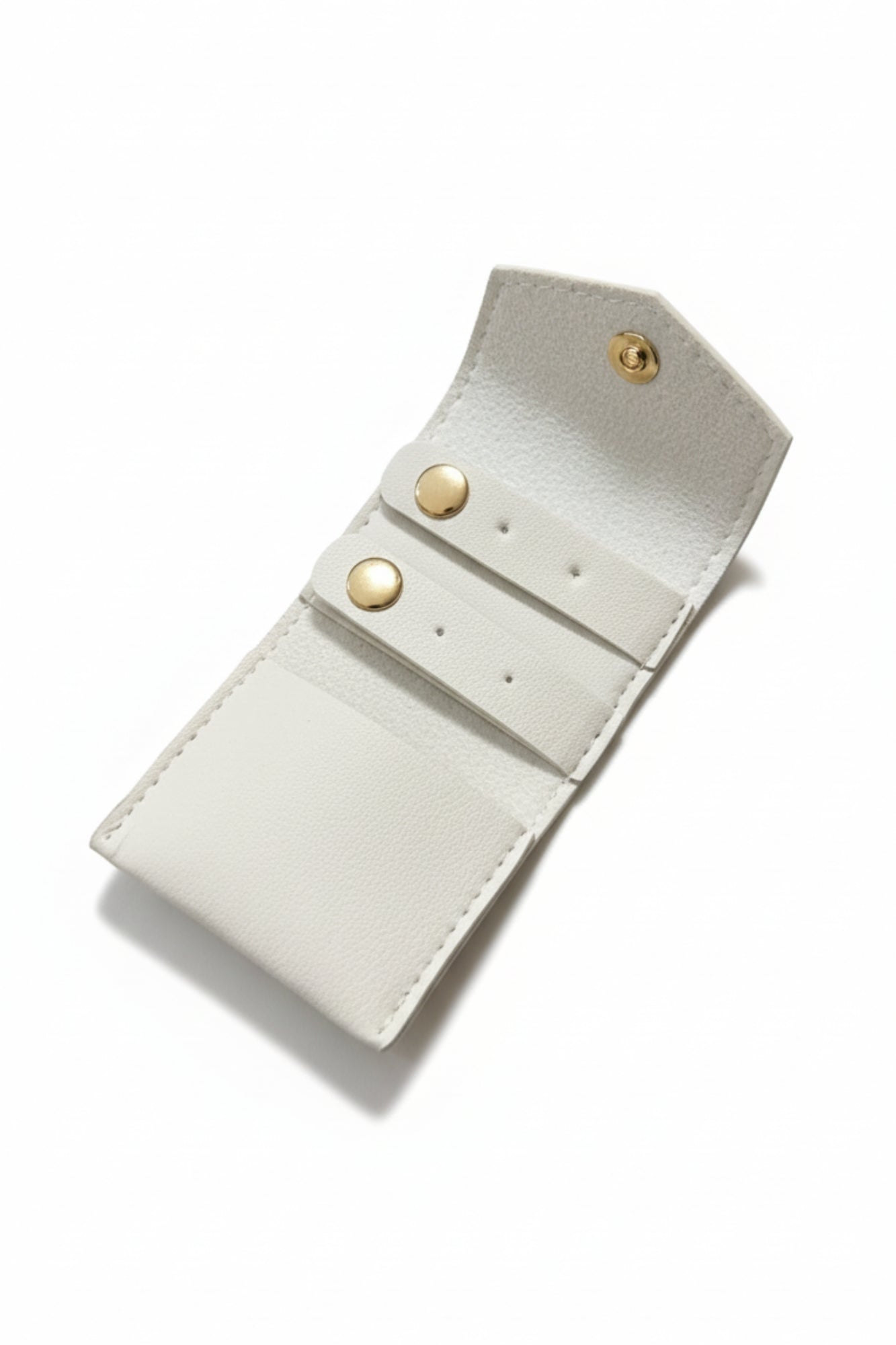 TRAVEL JEWERLY POUCH - WHITE