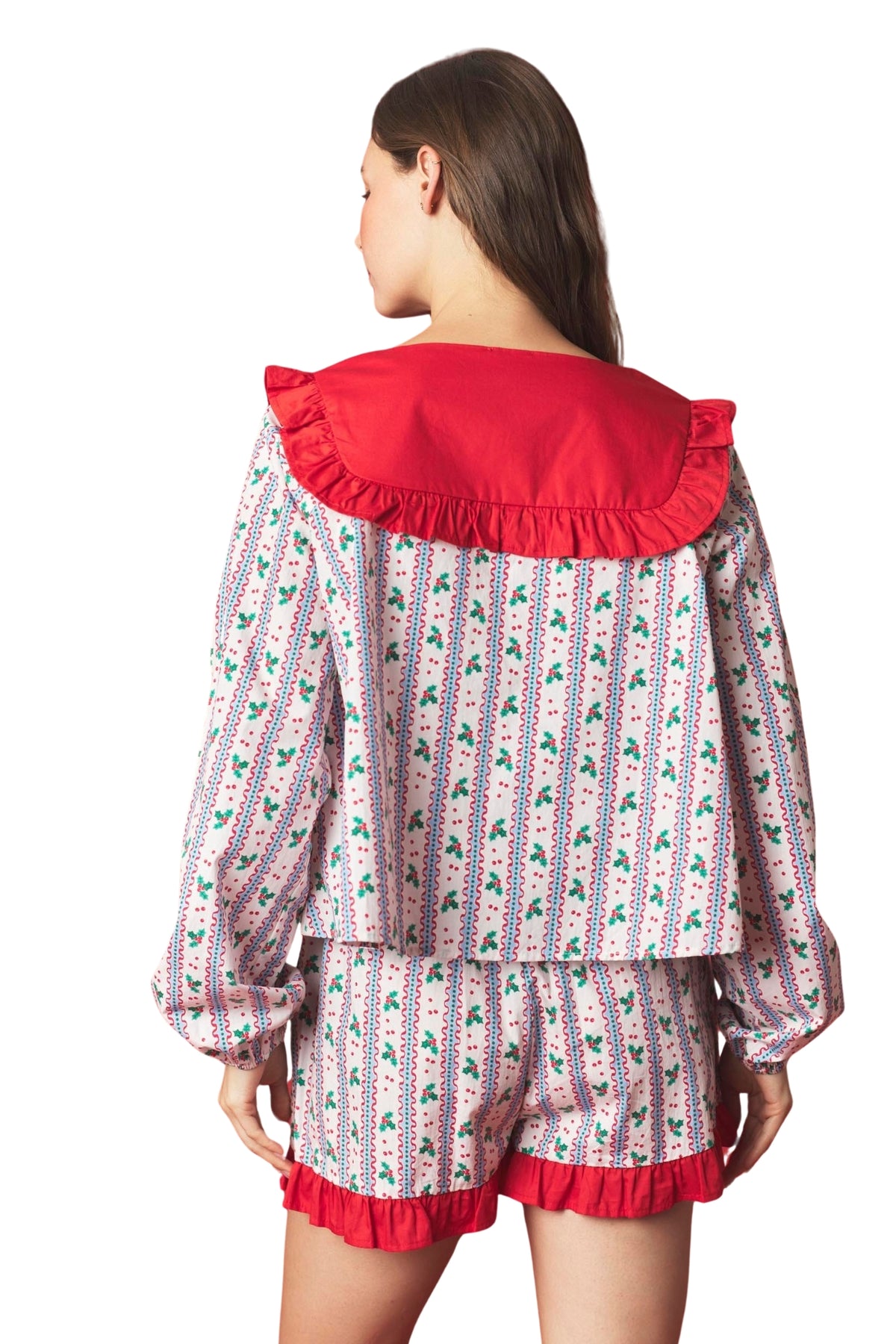 XMAS PAJAMA TOP & SHORT SET