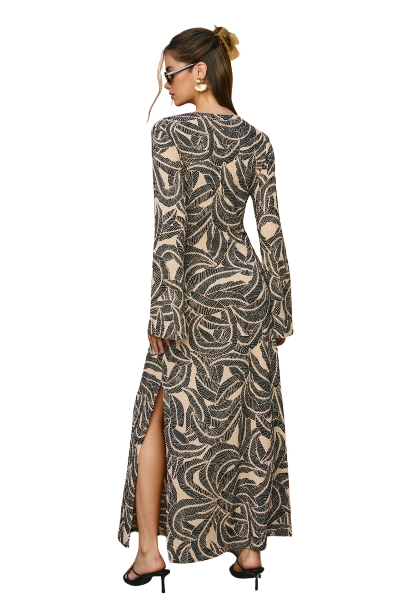 SALTWATER BELL SLEEVE MAXI DRESS