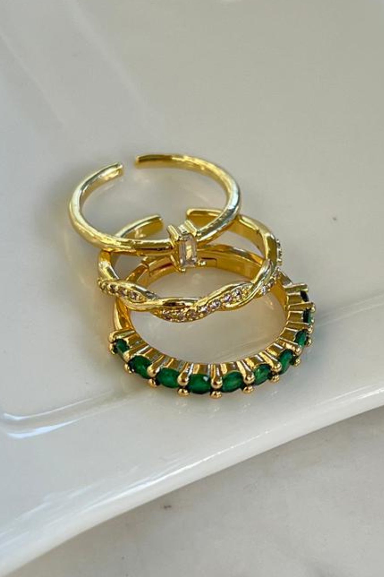 SINGLE ZIRCON ADJUSTABLE RING