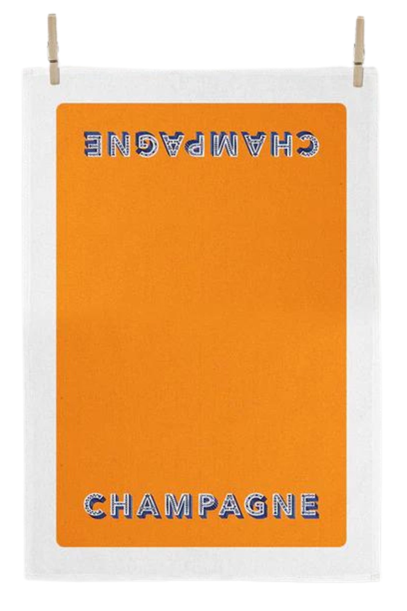 WORD DISH TOWEL - CHAMPAGNE